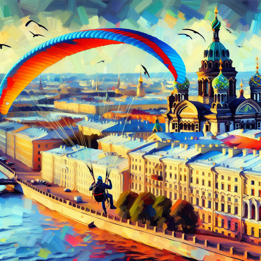 Полет на параплане над Санкт-Петербургом - идеальный подарок на день рождения